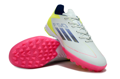 Adidas F50 Pro TF Low-Tops Soccer Shoes - Almost Blue/Semi Lucid Blue/Semi Solar Yellow