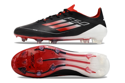 Adidas F50 Elite FG Low-Tops Soccer Cleats - Black/Red/White