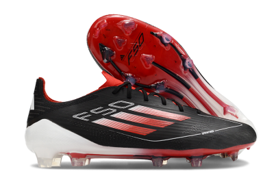 Adidas F50 Elite FG Low-Tops Soccer Cleats - Black/Red/White