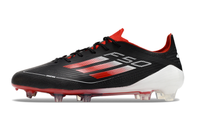 Adidas F50 Elite FG Low-Tops Soccer Cleats - Black/Red/White