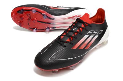 Adidas F50 Elite FG Low-Tops Soccer Cleats - Black/Red/White