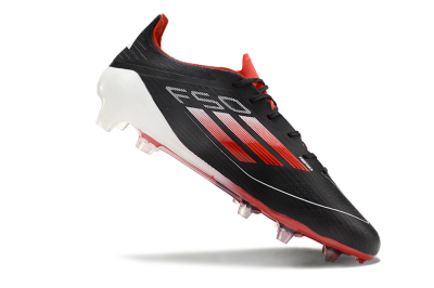 Adidas F50 Elite FG Low-Tops Soccer Cleats - Black/Red/White