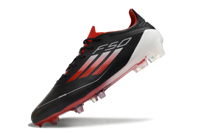 Adidas F50 Elite FG Low-Tops Soccer Cleats - Black/Red/White