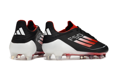 Adidas F50 Elite FG Low-Tops Soccer Cleats - Black/Red/White