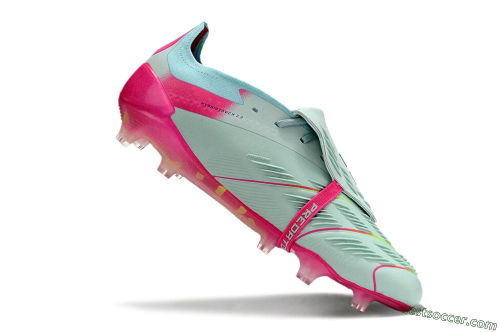 Adidas Predator Elite Foldover Tongue FG Low-Tops Soccer Cleats - Blue/Purple/Pink 4