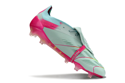 Adidas Predator Elite Foldover Tongue FG Low-Tops Soccer Cleats - Blue/Purple/Pink