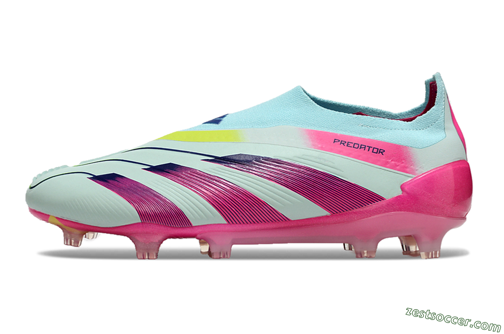 Adidas Predator Accuracy+ FG Low-Tops Soccer Cleats - Blue/Purple/Pink 2