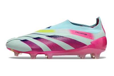 Adidas Predator Accuracy+ FG Low-Tops Soccer Cleats - Blue/Purple/Pink
