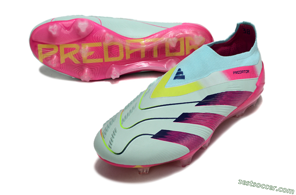 Adidas Predator Accuracy+ FG Low-Tops Soccer Cleats - Blue/Purple/Pink 3