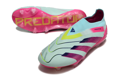 Adidas Predator Accuracy+ FG Low-Tops Soccer Cleats - Blue/Purple/Pink