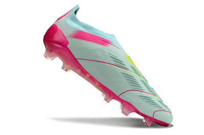 Adidas Predator Accuracy+ FG Low-Tops Soccer Cleats - Blue/Purple/Pink