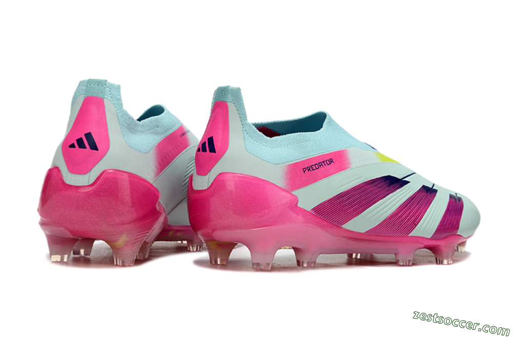Adidas Predator Accuracy+ FG Low-Tops Soccer Cleats - Blue/Purple/Pink 6