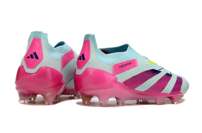 Adidas Predator Accuracy+ FG Low-Tops Soccer Cleats - Blue/Purple/Pink