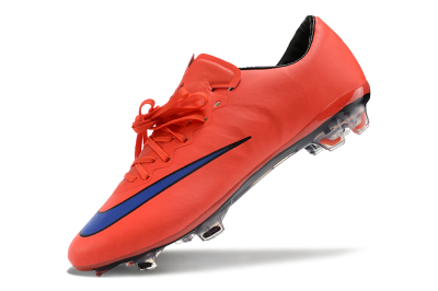 Nike Mercurial Vapor 10 FG Low-Tops Soccer Cleats - Red/Blue/Black