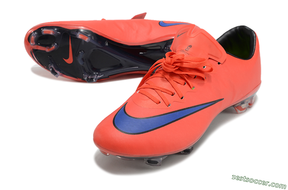 Nike Mercurial Vapor 10 FG Low-Tops Soccer Cleats - Red/Blue/Black 3