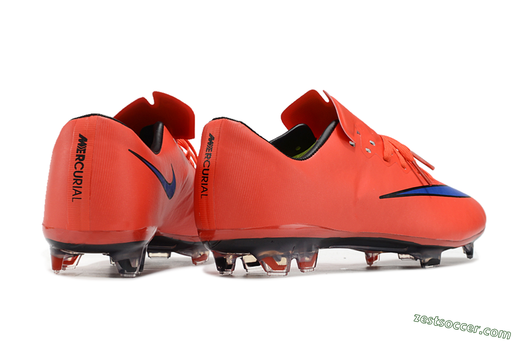 Nike Mercurial Vapor 10 FG Low-Tops Soccer Cleats - Red/Blue/Black 6
