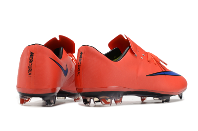 Nike Mercurial Vapor 10 FG Low-Tops Soccer Cleats - Red/Blue/Black