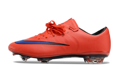 Nike Mercurial Vapor 10 FG Low-Tops Soccer Cleats - Red/Blue/Black