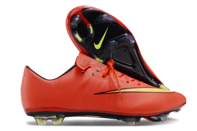 Nike Mercurial Vapor 10 FG Low-Tops Soccer Cleats - Red/Yellow/Black