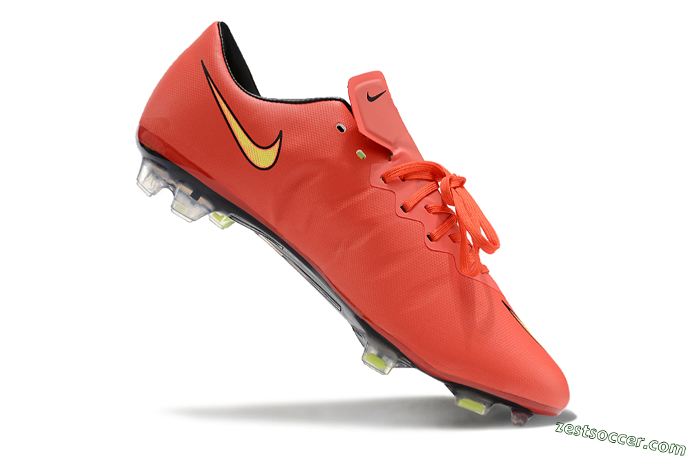 Nike Mercurial Vapor 10 FG Low-Tops Soccer Cleats - Red/Yellow/Black 4
