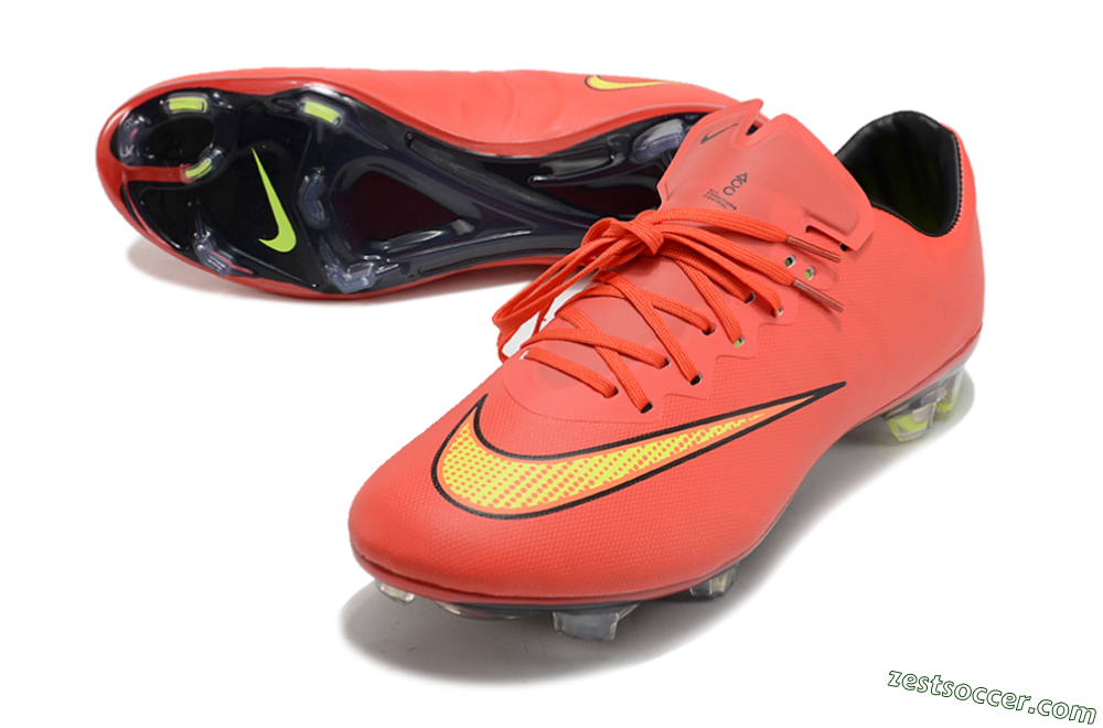 Nike Mercurial Vapor 10 FG Low-Tops Soccer Cleats - Red/Yellow/Black 3