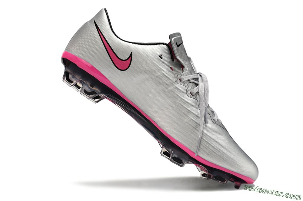 Nike Mercurial Vapor 10 FG Low-Tops Soccer Cleats - Silver/Pink/Black 4