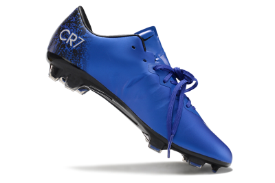 Nike Mercurial Vapor 10 FG Low-Tops Soccer Cleats - Blue/White/Black
