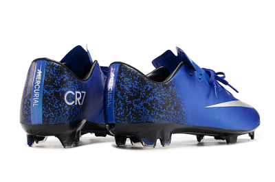 Nike Mercurial Vapor 10 FG Low-Tops Soccer Cleats - Blue/White/Black