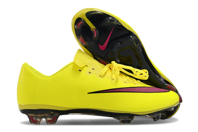 Nike Mercurial Vapor 10 FG Low-Tops Soccer Cleats - Yellow/Black/Red