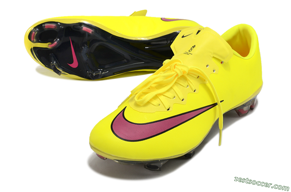 Nike Mercurial Vapor 10 FG Low-Tops Soccer Cleats - Yellow/Black/Red 3