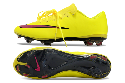 Nike Mercurial Vapor 10 FG Low-Tops Soccer Cleats - Yellow/Black/Red