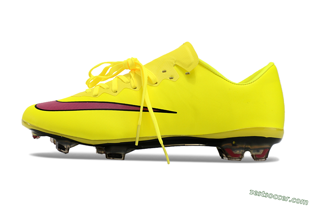 Nike Mercurial Vapor 10 FG Low-Tops Soccer Cleats - Yellow/Black/Red 2