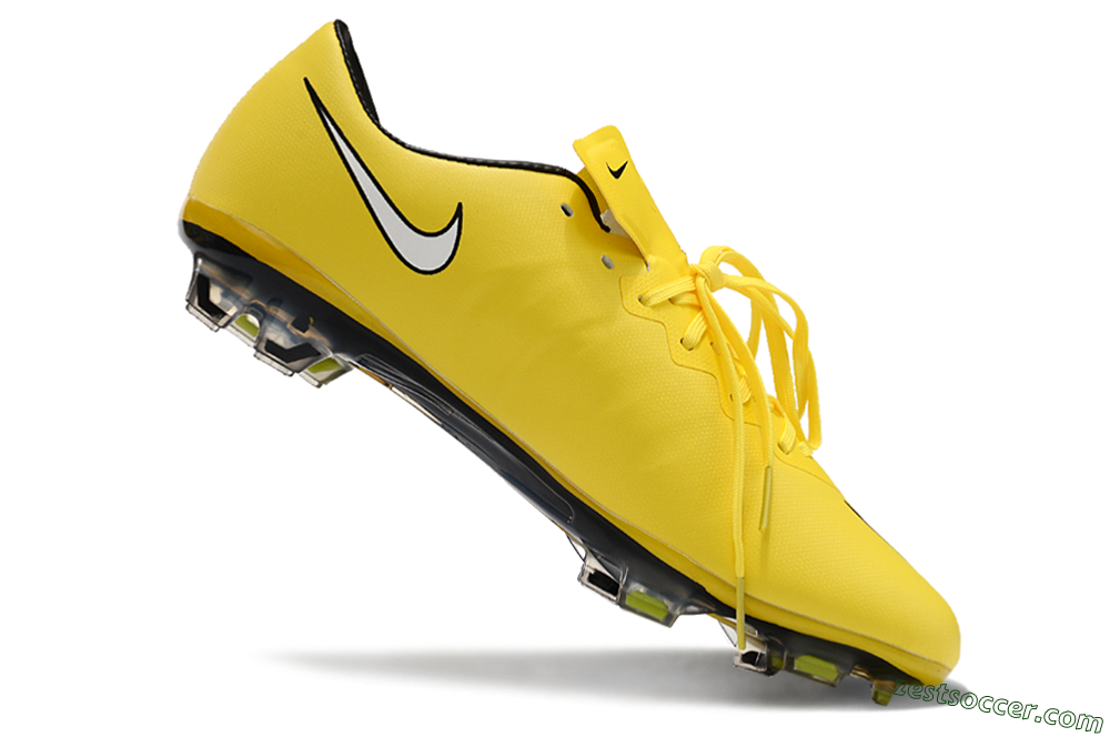 Nike Mercurial Vapor 10 FG Low-Tops Soccer Cleats - Yellow/White/Black 4