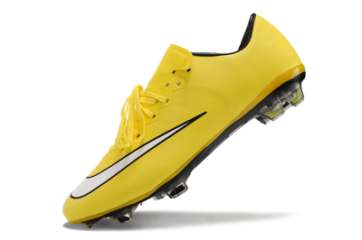 Nike Mercurial Vapor 10 FG Low-Tops Soccer Cleats - Yellow/White/Black