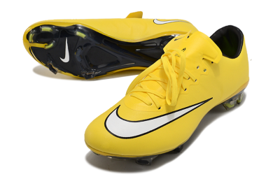 Nike Mercurial Vapor 10 FG Low-Tops Soccer Cleats - Yellow/White/Black