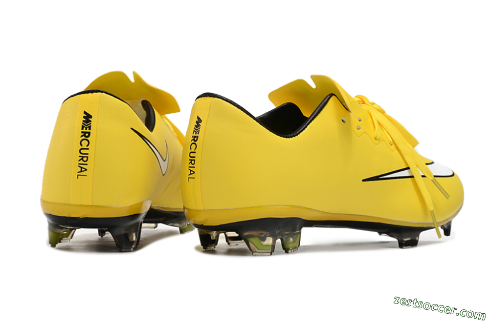 Nike Mercurial Vapor 10 FG Low-Tops Soccer Cleats - Yellow/White/Black 6