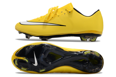 Nike Mercurial Vapor 10 FG Low-Tops Soccer Cleats - Yellow/White/Black