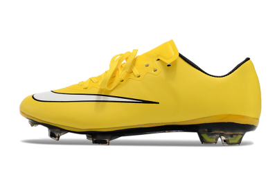 Nike Mercurial Vapor 10 FG Low-Tops Soccer Cleats - Yellow/White/Black