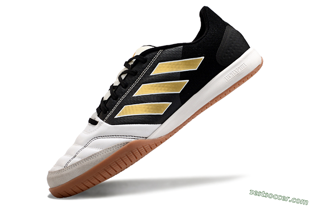 Adidas Top Sala Competition IC Low-Tops Soccer Shoes - White/Black/Gold 5
