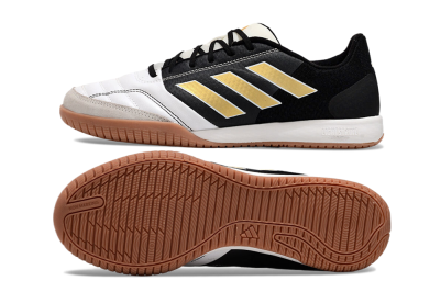 Adidas Top Sala Competition IC Low-Tops Soccer Shoes - White/Black/Gold