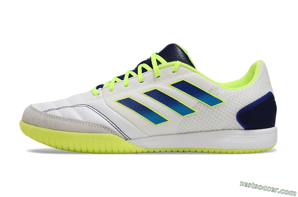 Adidas Top Sala Competition IC Low-Tops Soccer Shoes - White/Blue/Yellow 2