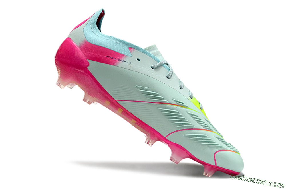 Adidas Predator Elite 24 FG Low-Tops Soccer Cleats - Jade/Purple/Pink 4
