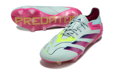 Adidas Predator Elite 24 FG Low-Tops Soccer Cleats - Jade/Purple/Pink