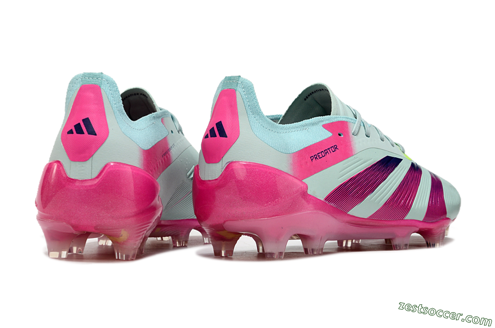 Adidas Predator Elite 24 FG Low-Tops Soccer Cleats - Jade/Purple/Pink 6