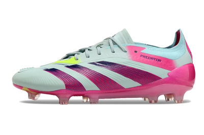 Adidas Predator Elite 24 FG Low-Tops Soccer Cleats - Jade/Purple/Pink
