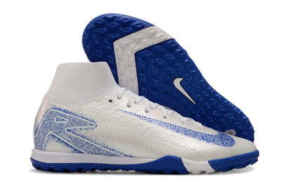 Nike Air Zoom Mercurial Superfly 10 Elite TF High-Tops Soccer Shoes - Beige/Blue