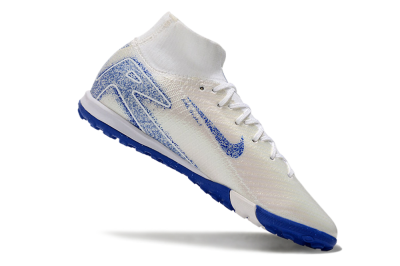 Nike Air Zoom Mercurial Superfly 10 Elite TF High-Tops Soccer Shoes - Beige/Blue