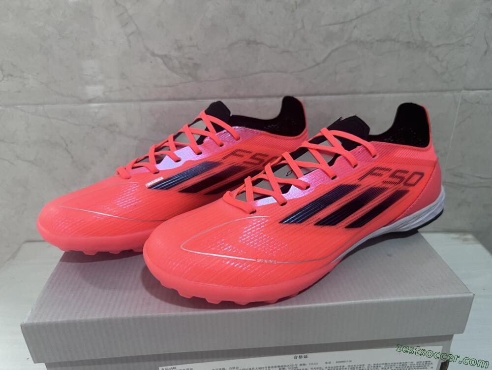 Adidas F50 Adizero TF Low-Tops Soccer Shoes - Red/Black