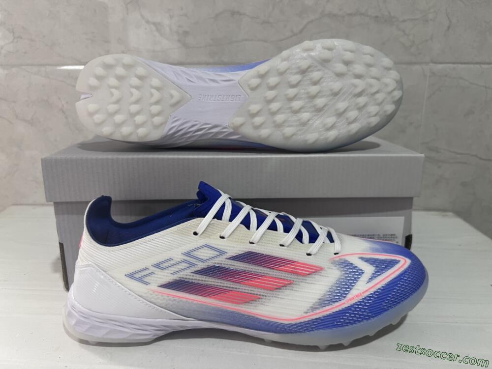 Adidas F50 Pro TF Low-Tops Soccer Shoes - Blue/Red/Beige