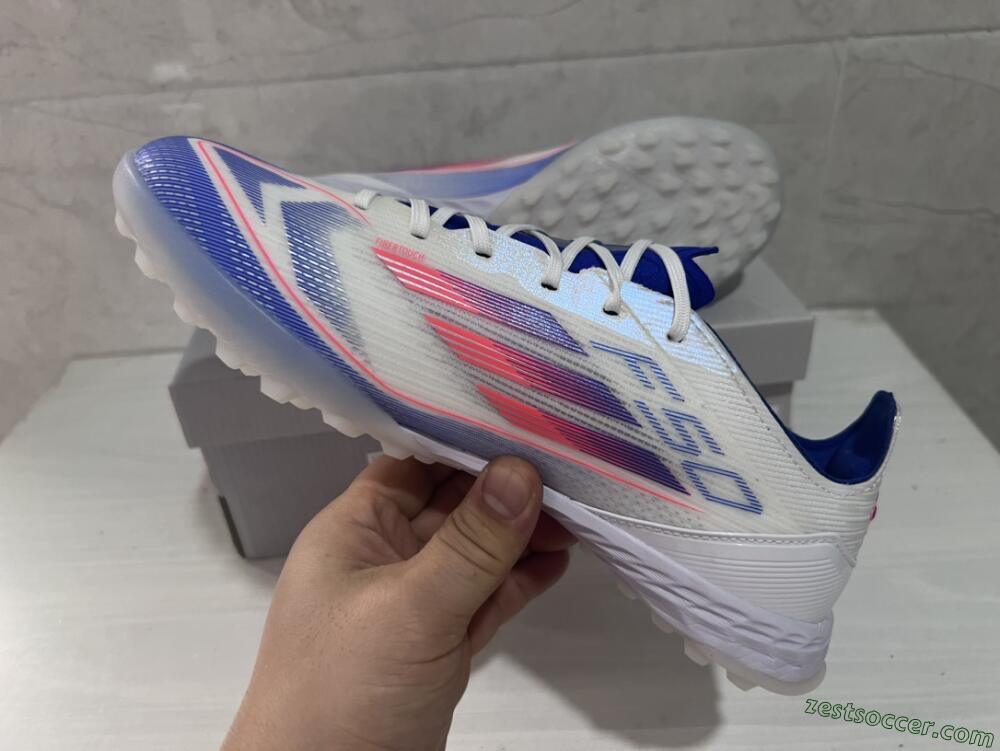 Adidas F50 Pro TF Low-Tops Soccer Shoes - Blue/Red/Beige